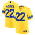 Mens Los Angeles Rams #22 Trent McDuffie 2026 Nike Gold Classic Sol Vapor F.U.S.E. Limited Jersey