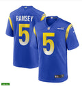 Men’s Los Angeles Rams #5 Jalen Ramsey Nike 2020 Style Royal Vapor Limited Jersey