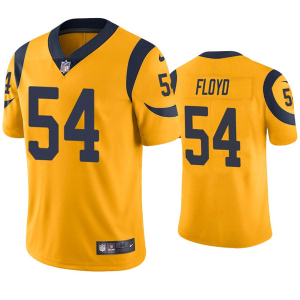 Mens Los Angeles Rams #54 Leonard Floyd Nike Gold Color Rush Limited Jersey
