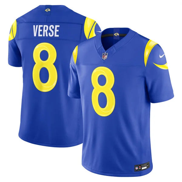 Mens Los Angeles Rams #8 Jared Verse Nike 2026 Royal Vapor F.U.S.E. Limited Jersey