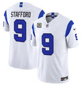 Mens Los Angeles Rams #9 Matthew Stafford Nike Fearsome White Vapor F.U.S.E. Limited Jersey