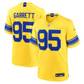 Mens Los Angeles Rams #95 Myles Garrett 2026 Nike Gold Classic Sol Vapor F.U.S.E. Limited Jersey