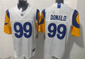 Mens Los Angeles Rams #99 Aaron Donald 2021 Nike White Modern Throwback Vapor F.U.S.E. Limited Jersey