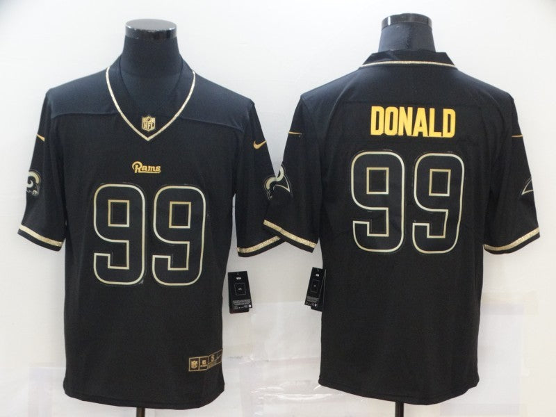 Men’s Los Angeles Rams #99 Aaron Donald Black Jersey