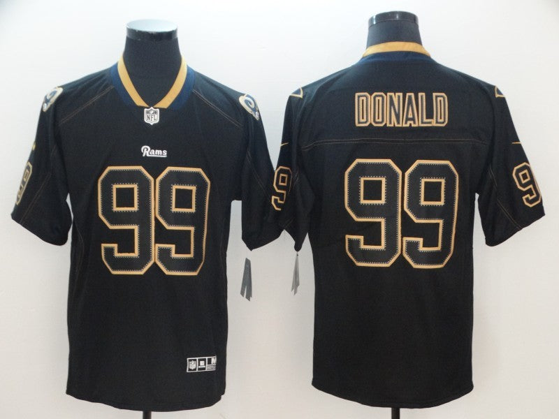 Men’s Los Angeles Rams #99 Aaron Donald Black Jersey