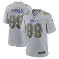 Mens Los Angeles Rams #99 Aaron Donald Nike Gray Atmosphere Fashion Game Jersey