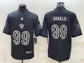 Men’s Los Angeles Rams Aaron Donald #99 Black RFLCTV Limited Jersey