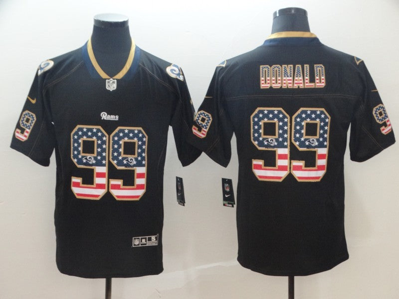 Men’s Los Angeles Rams Aaron Donald #99 Black Team Jersey