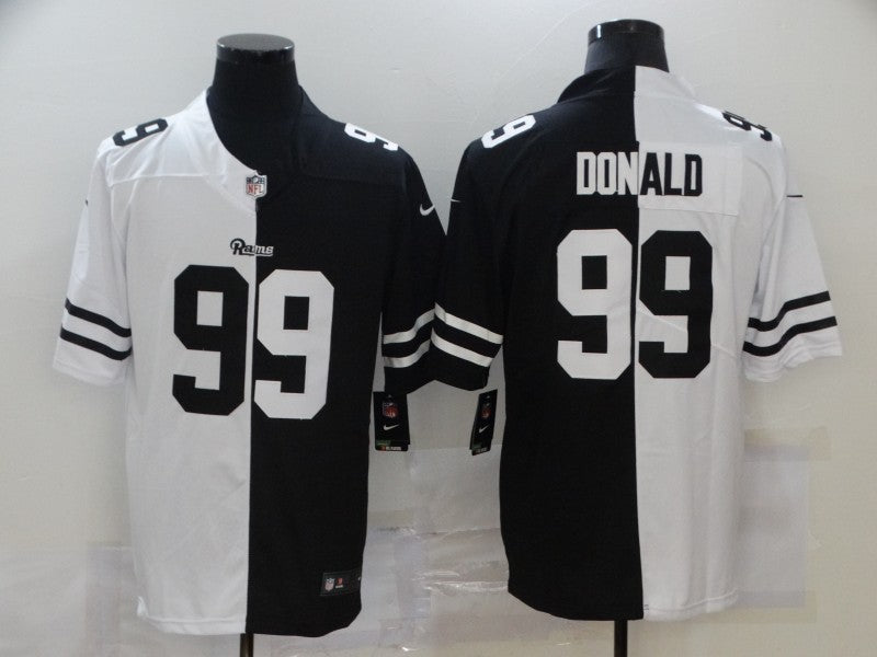 Men’s Los Angeles Rams Aaron Donald #99 Black/White Jersey