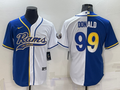 Men’s Los Angeles Rams Aaron Donald #99 Blue/White Jersey Joint Edition
