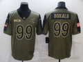 Men’s Los Angeles Rams Aaron Donald #99 Brown Jersey