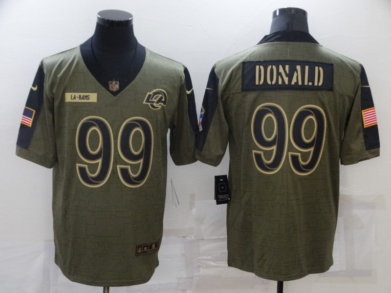 Men’s Los Angeles Rams Aaron Donald #99 Brown Jersey