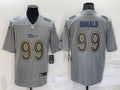 Men’s Los Angeles Rams Aaron Donald #99 Gray Atmosphere Jersey