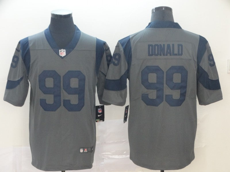 Men’s Los Angeles Rams Aaron Donald #99 Gray Inverted Legend Jersey