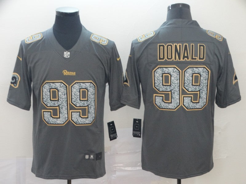Men’s Los Angeles Rams Aaron Donald #99 Gray Jersey