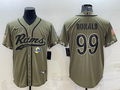 Men’s Los Angeles Rams Aaron Donald #99 Olive 2022 Salute To Service Limited Jersey Joint Edition