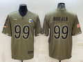 Men’s Los Angeles Rams Aaron Donald #99 Olive 2022 Salute To Service Limited Jersey