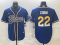 Men’s Los Angeles Rams Blake Corum #22 Royal Jersey