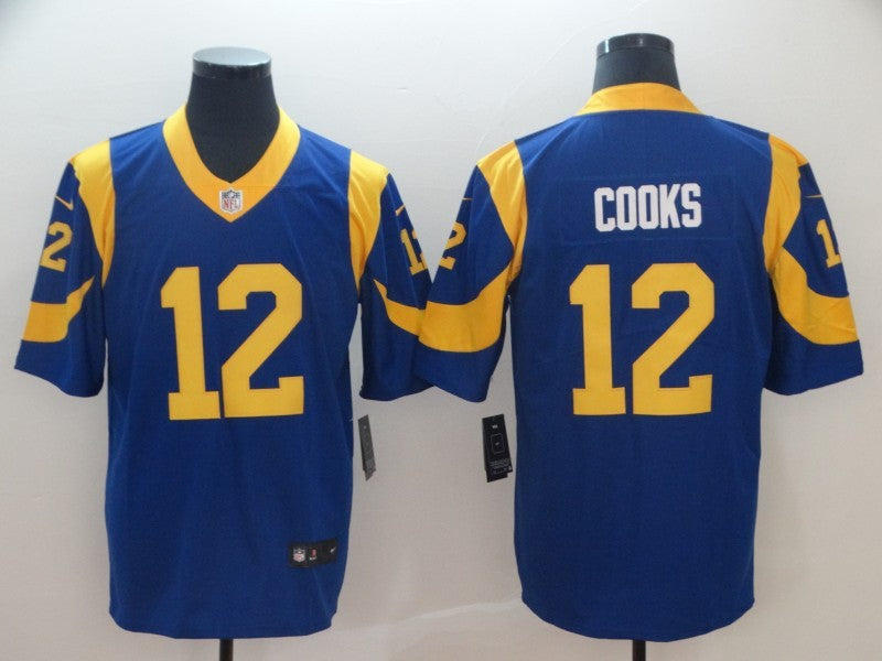 Men’s Los Angeles Rams Brandin Cooks #12 Blue Jersey