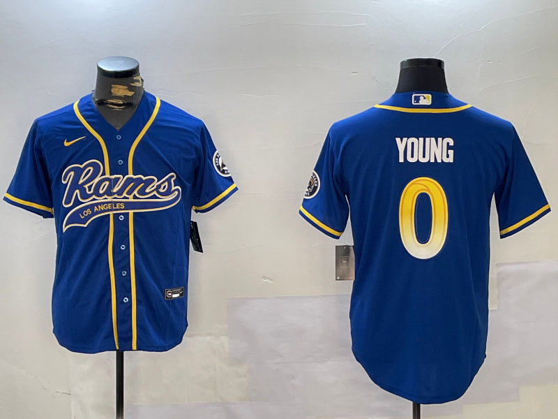 Men’s Los Angeles Rams Byron Young #0 Royal Jersey