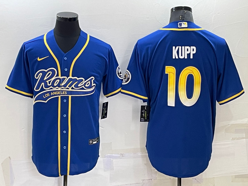 Men’s Los Angeles Rams Cooper Kupp #10 Blue Jersey Joint Edition