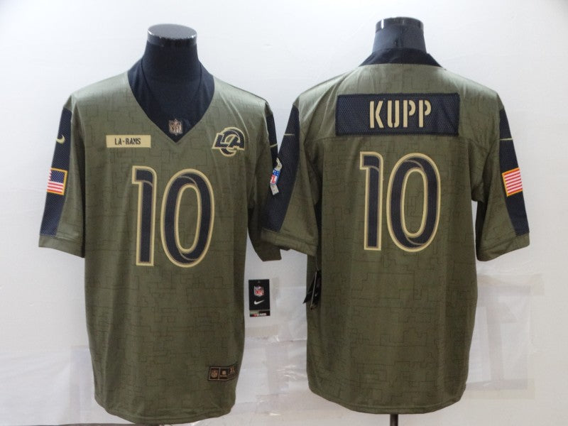 Men’s Los Angeles Rams Cooper Kupp #10 Brown Jersey