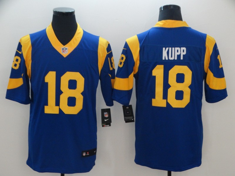 Men’s Los Angeles Rams Cooper Kupp #18 Blue Jersey
