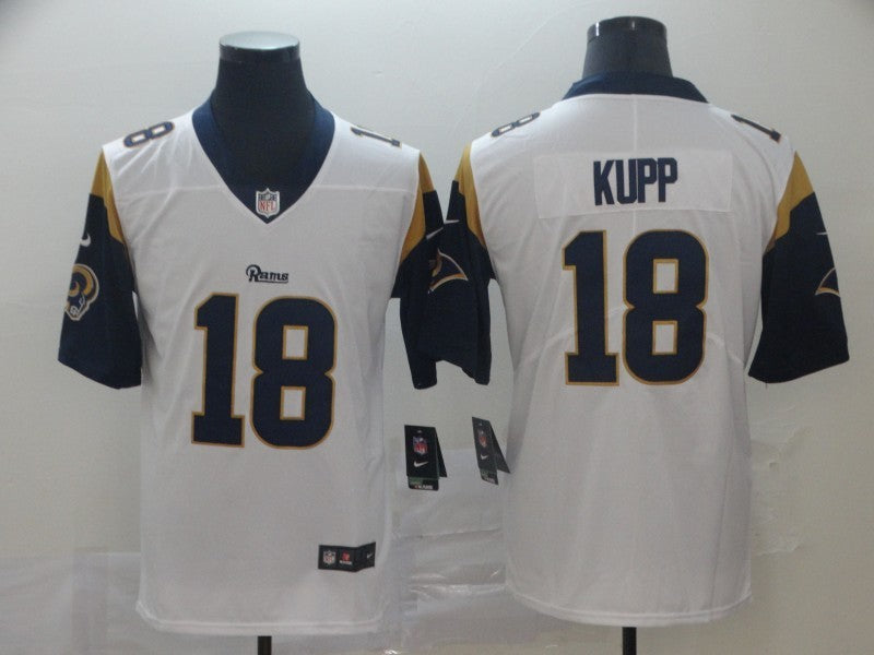 Men’s Los Angeles Rams Cooper Kupp #18 White Jersey