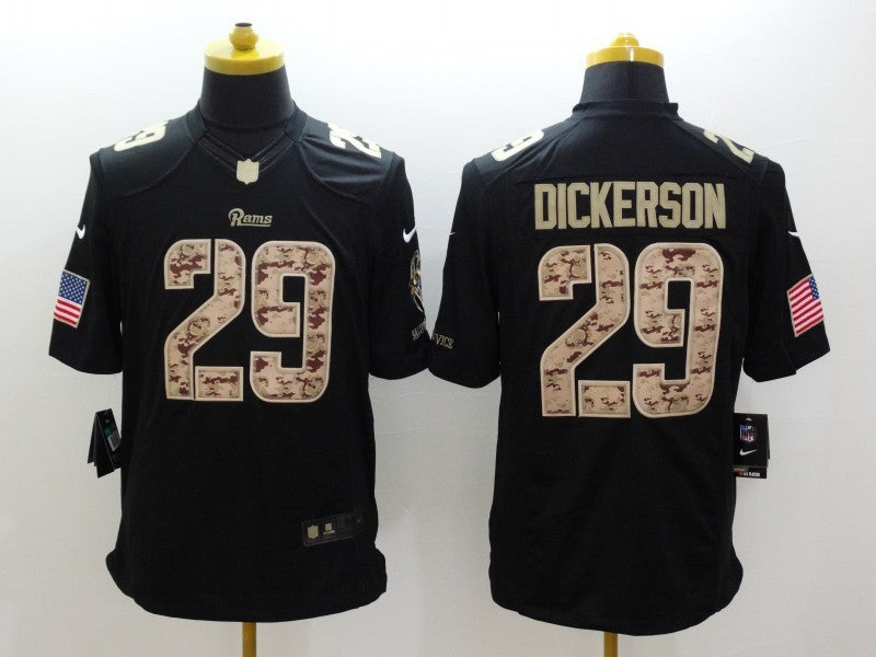Men’s Los Angeles Rams Eric Dickerson #29 Black Jersey