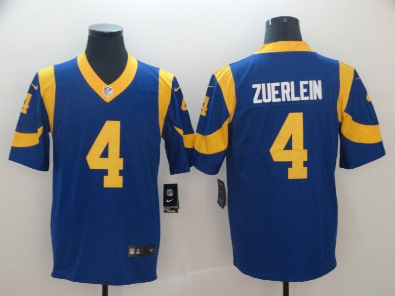 Men’s Los Angeles Rams Greg Zuerlein #4 Blue Jersey