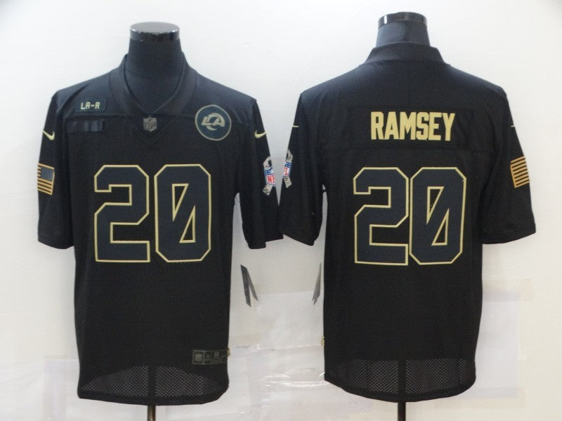 Men’s Los Angeles Rams Jalen Ramsey #20 Black Jersey