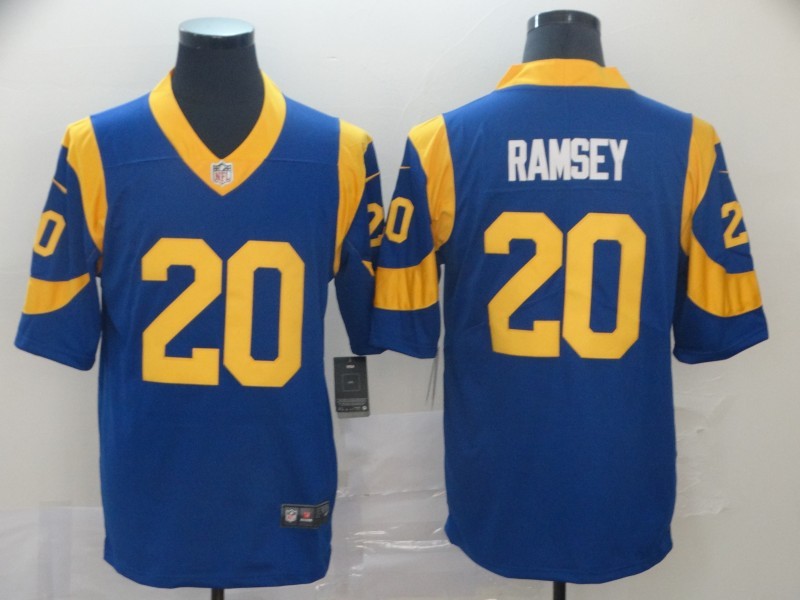Men’s Los Angeles Rams Jalen Ramsey #20 Blue Jersey