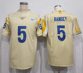 Men’s Los Angeles Rams Jalen Ramsey #5 Beige Vapor Limited Jersey