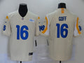 Men’s Los Angeles Rams Jared Goff #16 Beige Vapor Limited Jersey