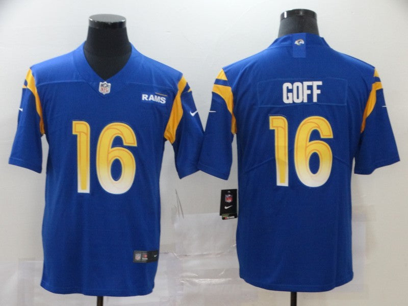 Men’s Los Angeles Rams Jared Goff #16 Blue Jersey
