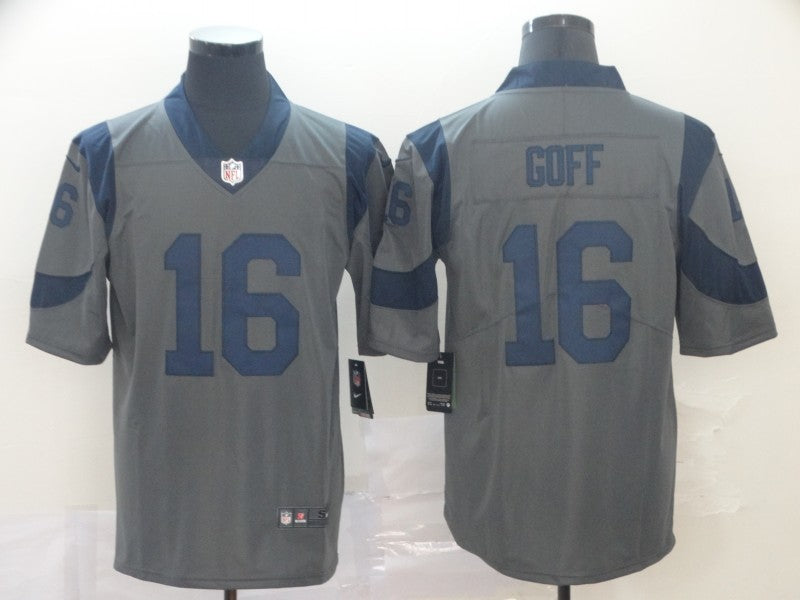 Men’s Los Angeles Rams Jared Goff #16 Gray Inverted Legend Jersey