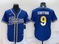 Men’s Los Angeles Rams Matthew Stafford #9 Blue Jersey Joint Edition