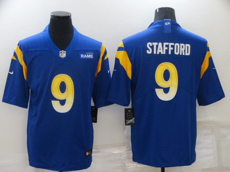 Men’s Los Angeles Rams Matthew Stafford #9 Blue Vapor Limited Jersey