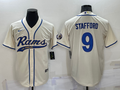 Men’s Los Angeles Rams Matthew Stafford #9 Bone Jersey Joint Edition