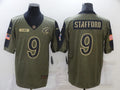Men’s Los Angeles Rams Matthew Stafford #9 Brown Jersey