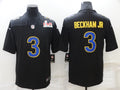 Men’s Los Angeles Rams Odell Beckham Jr. #3 Black Super Bowl LVI Jersey