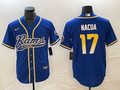 Men’s Los Angeles Rams Puka Nacua #17 Royal Jersey Joint Edition