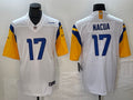 Men’s Los Angeles Rams Puka Nacua #17 White Jersey
