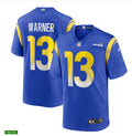 Men’s Los Angeles Rams Retired Player #13 Kurt Warner Nike Royal Vapor Limited Football Jersey