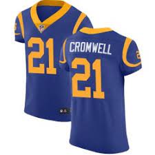 Men’s Los Angeles Rams Retired Player #21 Nolan Cromwell Nike Royal Limited Jersey