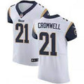 Men’s Los Angeles Rams Retired Player #21 Nolan Cromwell Nike White Limited Jersey