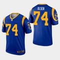 Men’s Los Angeles Rams Retired Player #74 Merlin Olsen Nike Royal Limited Jersey