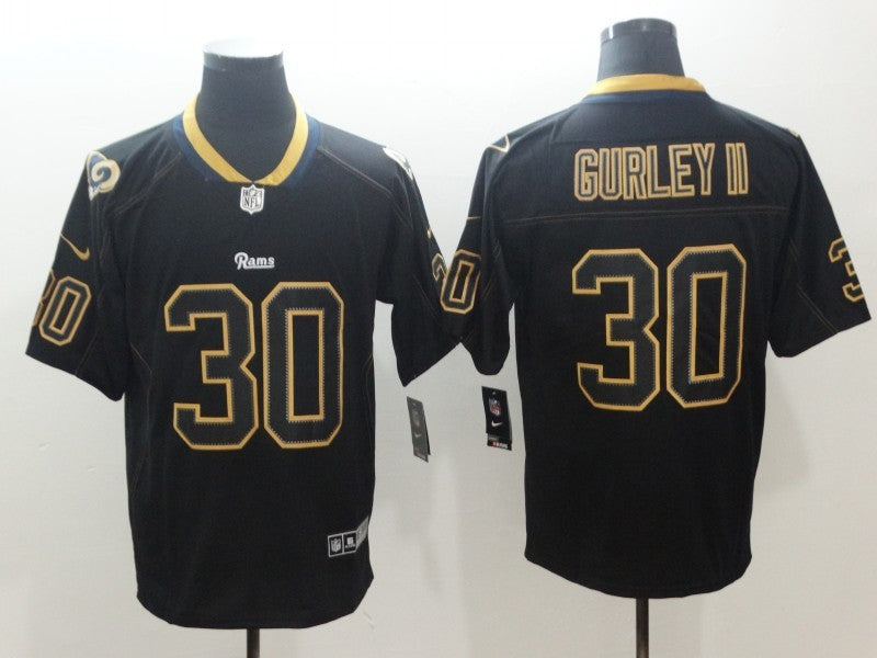 Men’s Los Angeles Rams Todd Gurley II #30 Black Jersey