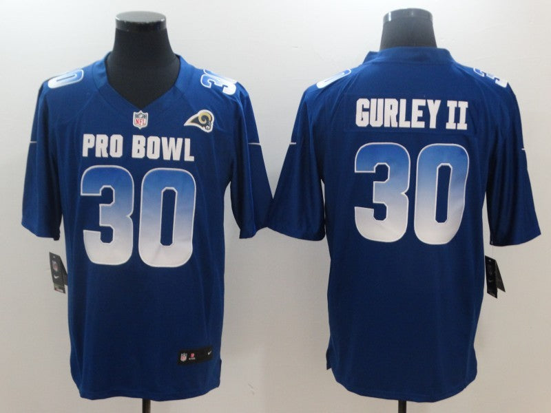 Men’s Los Angeles Rams Todd Gurley II #30 Blue Jersey