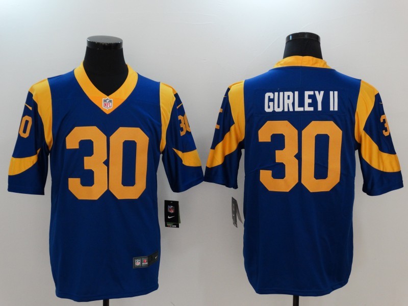 Men’s Los Angeles Rams Todd Gurley II #30 Blue Jersey